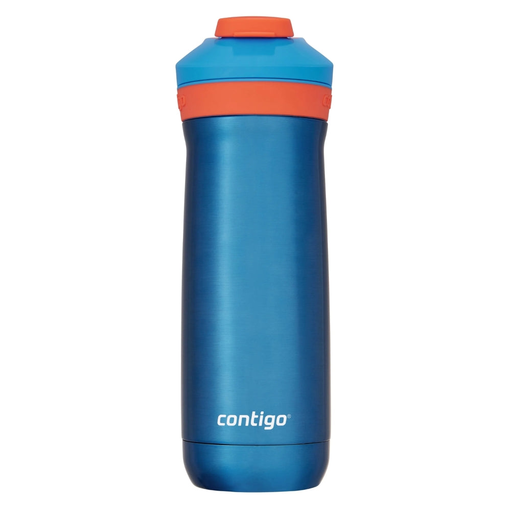 Botella Contigo Kids de Acero Inoxidable con Tapa Autoseal de 13oz 384ml color Blue Poppy 2181427