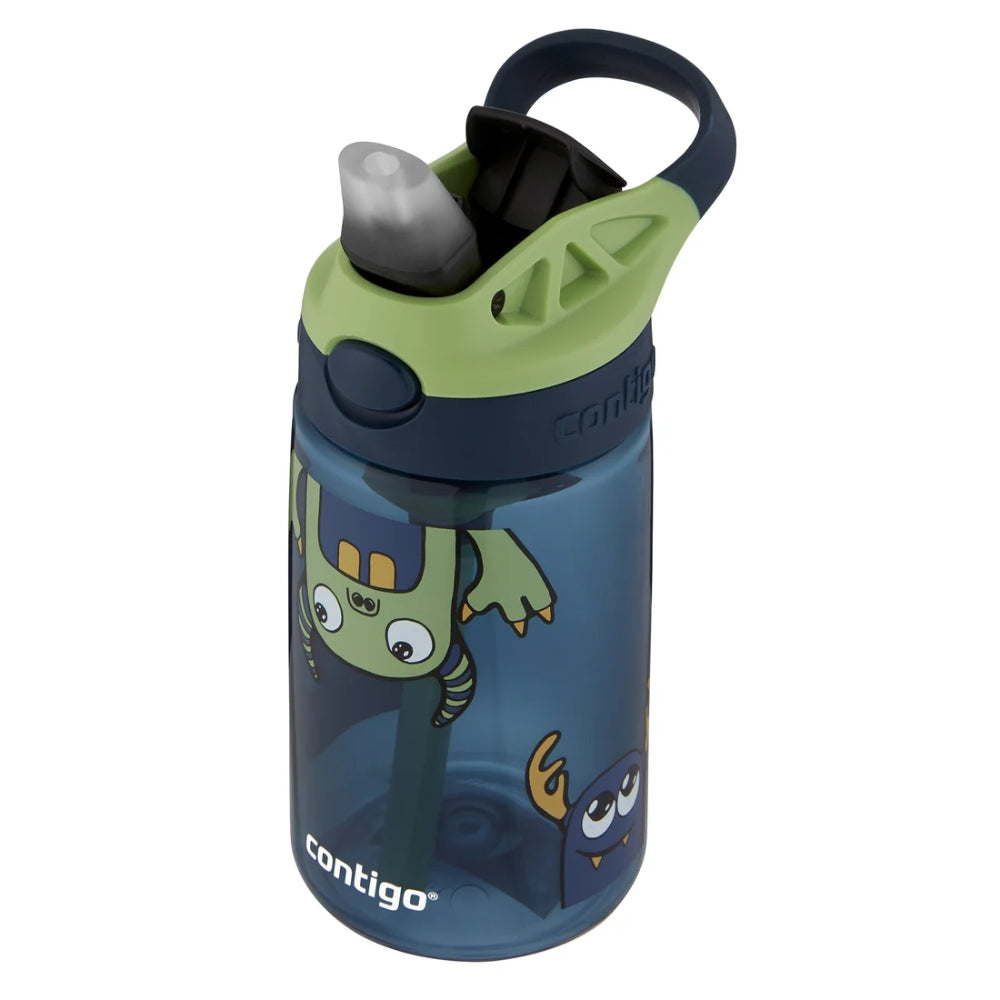 Botella Contigo Kids Straw de Plastico Libre de BPA con Bombilla Autospout de 14oz 414ml Diseño Monster 2126110
