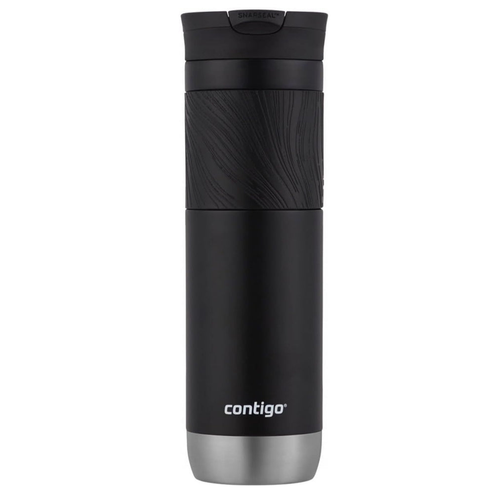 Botella Contigo Snapseal Byron Travel Mug de Acero Inoxidable de 24oz 710ml color Licorice Black 2094860