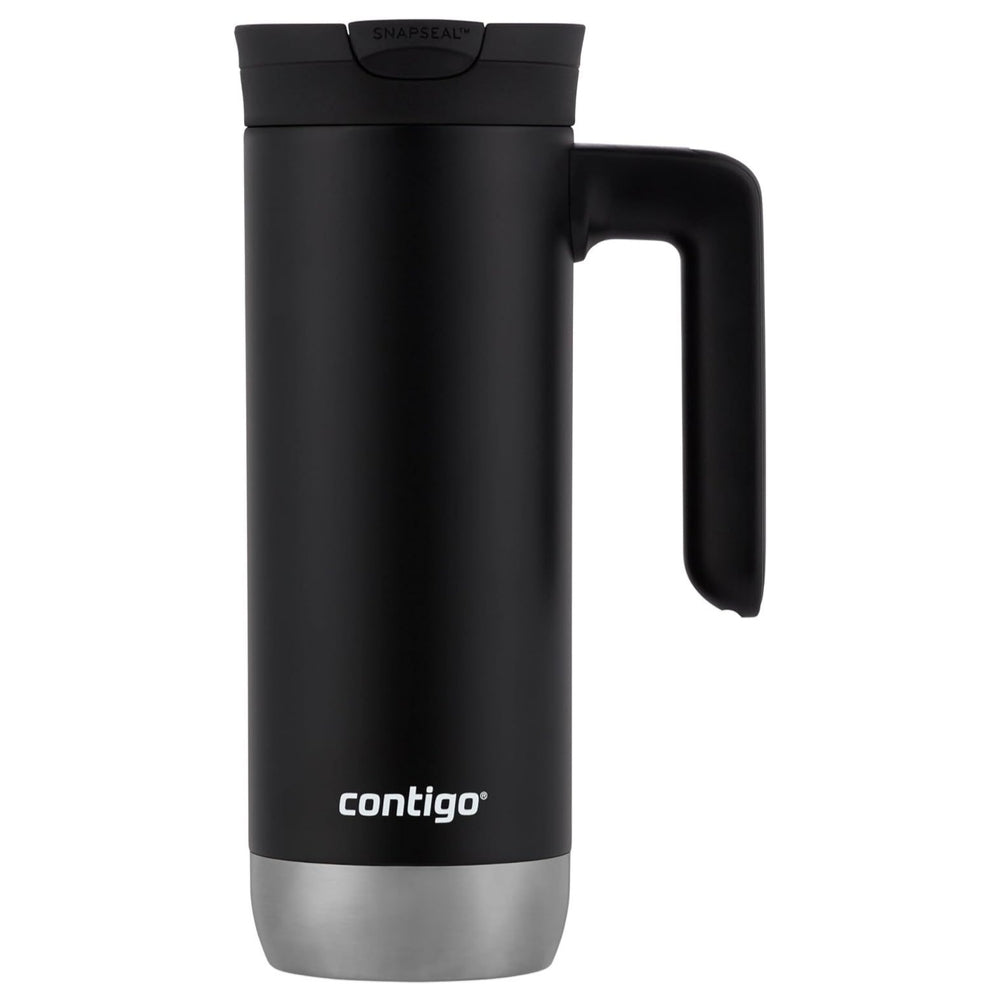 Botella Contigo Termica Snapseal Superior Travel Mug de Acero Inoxidable de 20oz 591ml color Licorice Black 2094865
