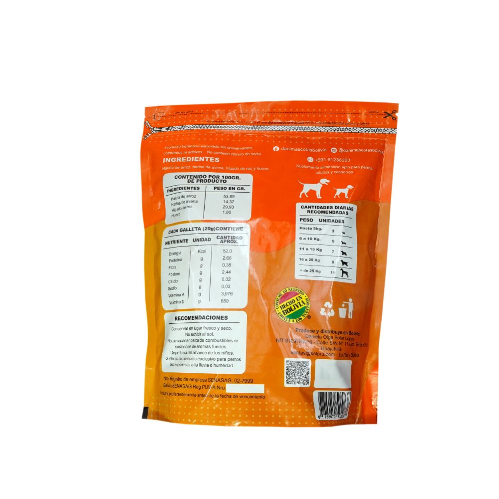 Galletitas para tu Mascota Dani de 1Kg.