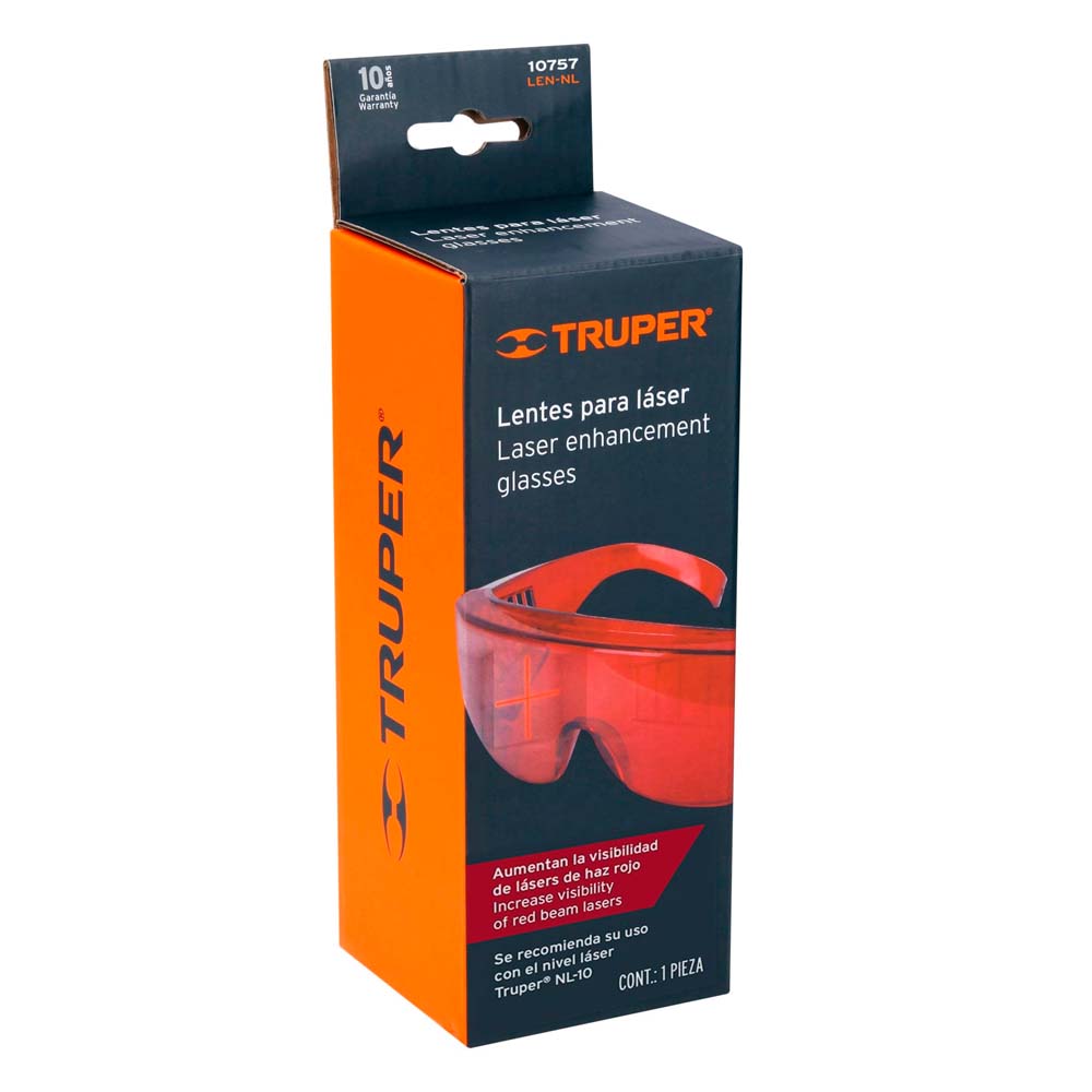 Lentes de Seguridad Truper para Láser Color Rojo