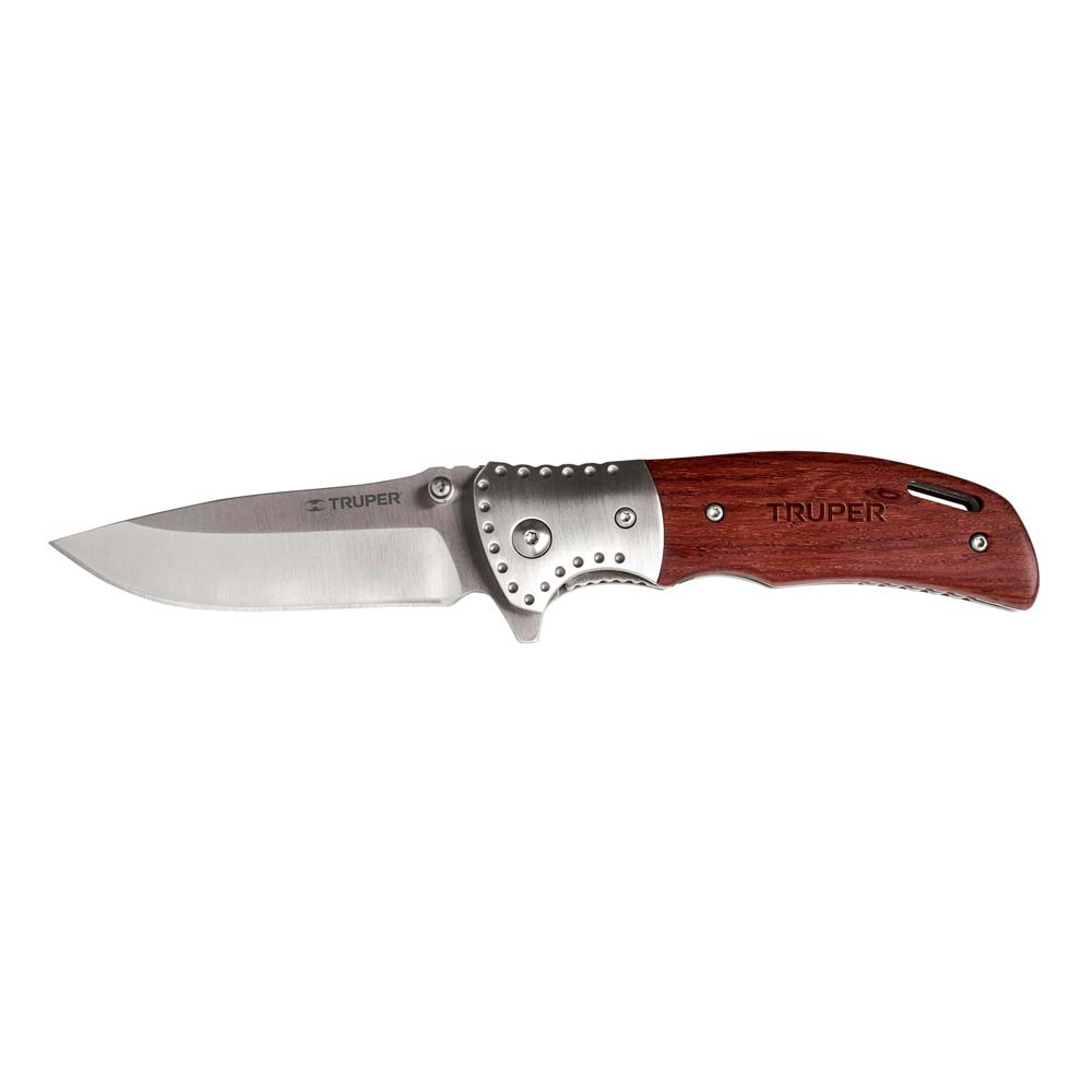 Navaja Truper Abatible 4-1/2 Mango de Madera
