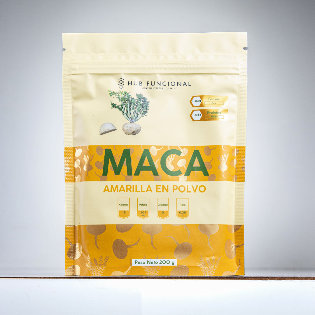 Nutracéutico Maca Amarilla Suplementación Nutracéutica Hub Funcional