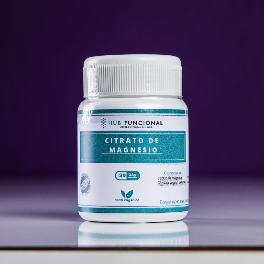 Citrato de Magnesio Suplementación Nutracéutica Hub Funcional