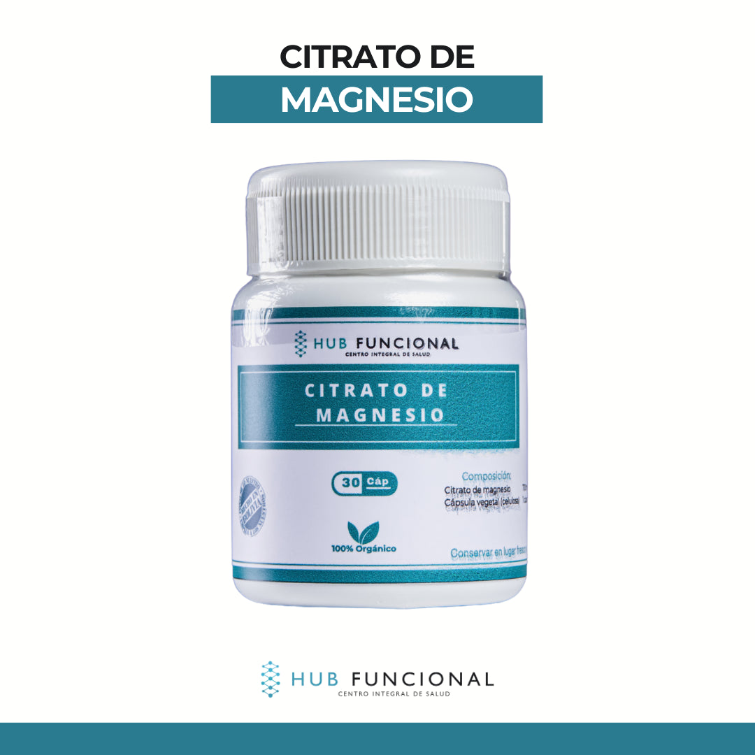 Citrato de Magnesio Suplementación Nutracéutica Hub Funcional