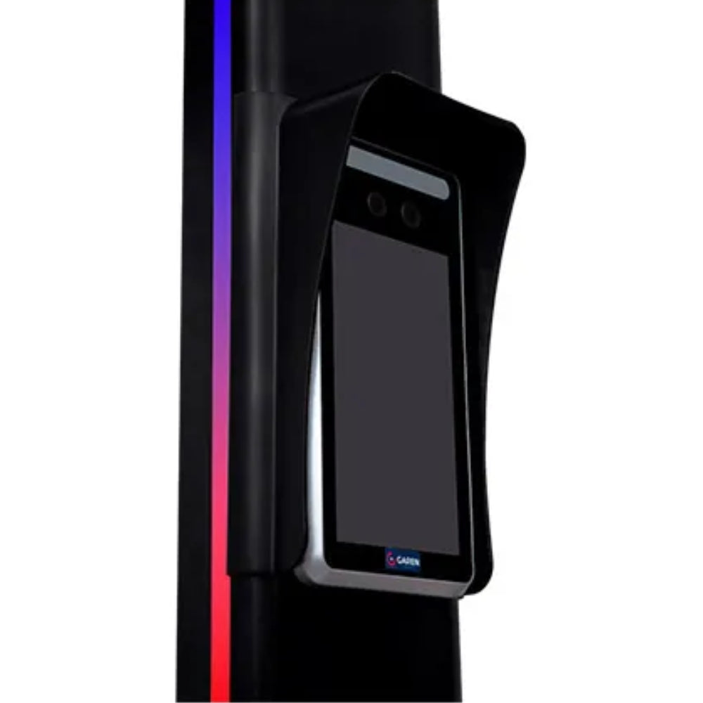 Totem Fit Peatonal Garen de 1.65M para Biometrico con Control de Acceso Facial Luces LED al Contorno Material de Plastico color Negro TF3007F