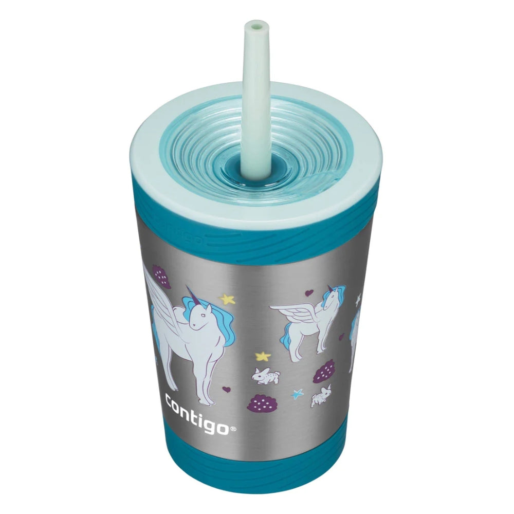 Vaso Contigo Kids con Sistema Antiderrames de Plastico Libre de BLA de 12oz 354ml Diseño Honeydew & Unicorn 2108138